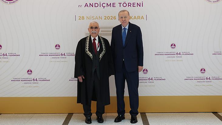 Cumhurbaşkanı Erdoğan, 'Anayasa Mahkemesi 64. Kuruluş Yıl Dönümü ve Ant İçme Töreni'ne katıldı