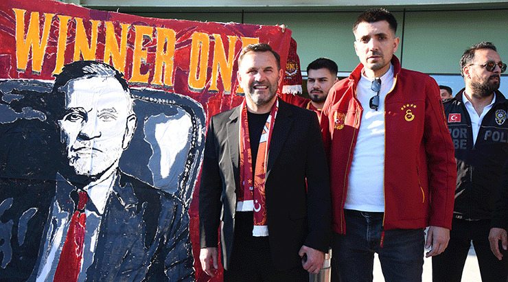 Galatasaray kafilesi, Göztepe maçı için İzmir'e geldi